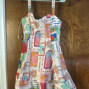 Avec Les Filles Multicolor Artistic Dress